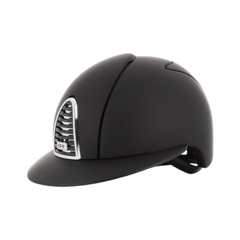 KEP - Casque d'équitation Cromo 2.0 Textile noir visière polo