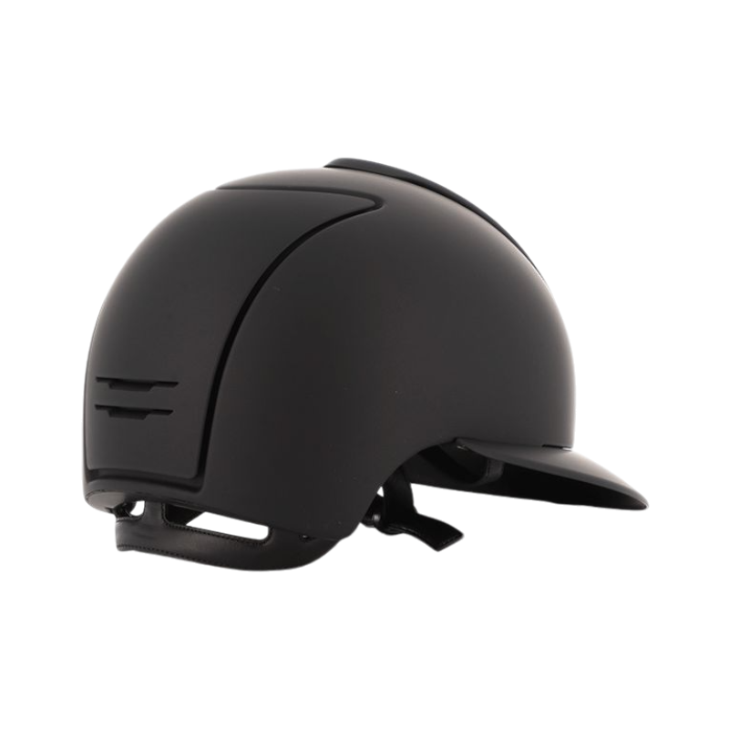 KEP - Casque d'équitation Cromo 2.0 Textile noir visière polo