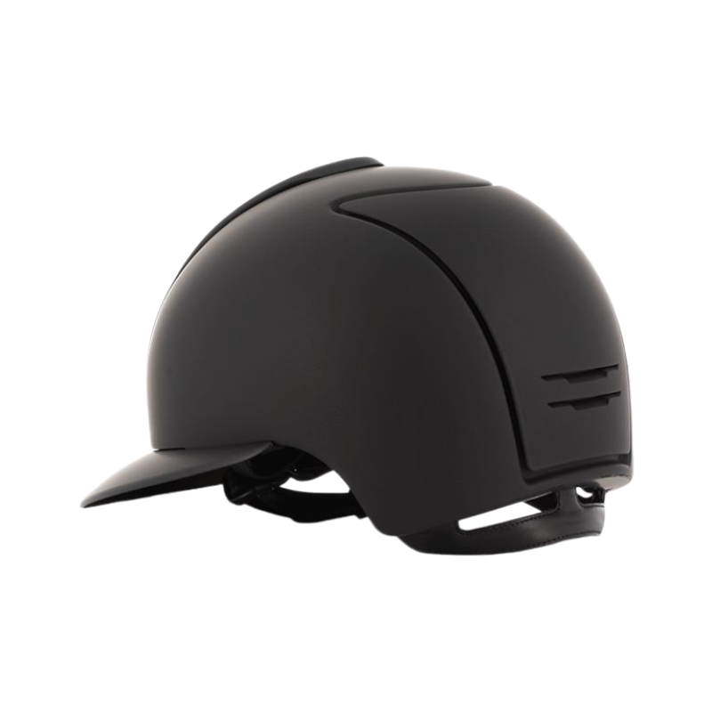 KEP - Casque d'équitation Cromo 2.0 Textile noir visière polo