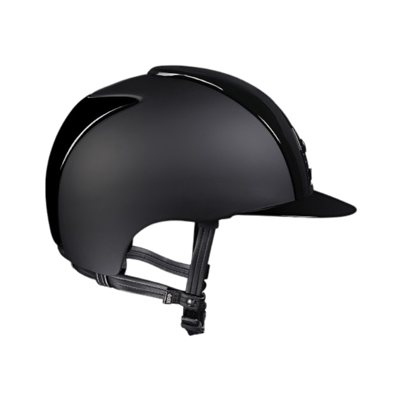 KEP - Casque d'équitation Cromo Textile/ Polish noir visière standard