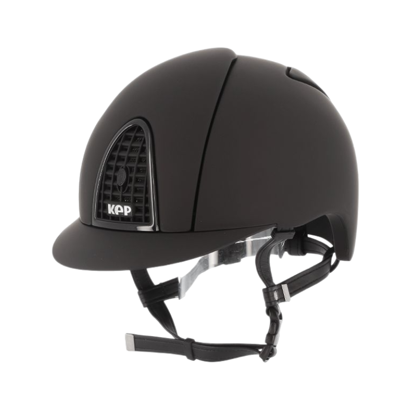 KEP - Casque personnalisé Cromo Textile noir/ Contour métallisé
