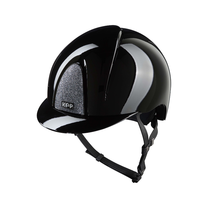 KEP - Casque d'équitation Smart Nova Metal Polish black Star silver visière standard | - Ohlala