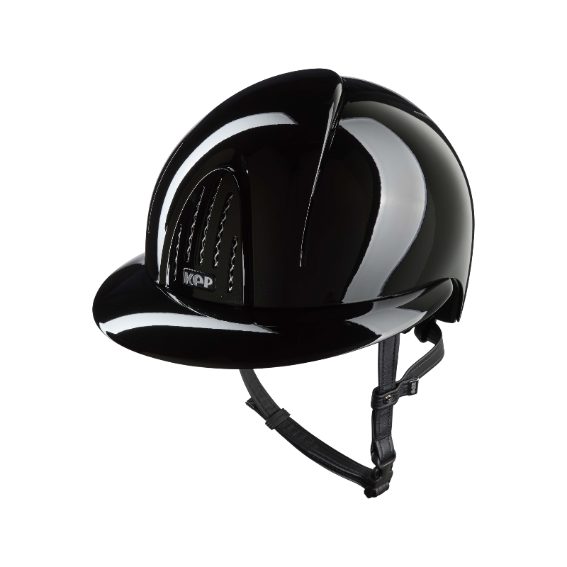 KEP - Casque d'équitation Smart Nova Metal Polish black visière polo
