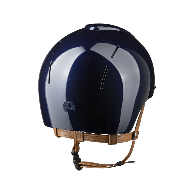 KEP - Casque d'équitation Smart Nova Metal Polish blue Star blue visière standard jugulaire beige | - Ohlala