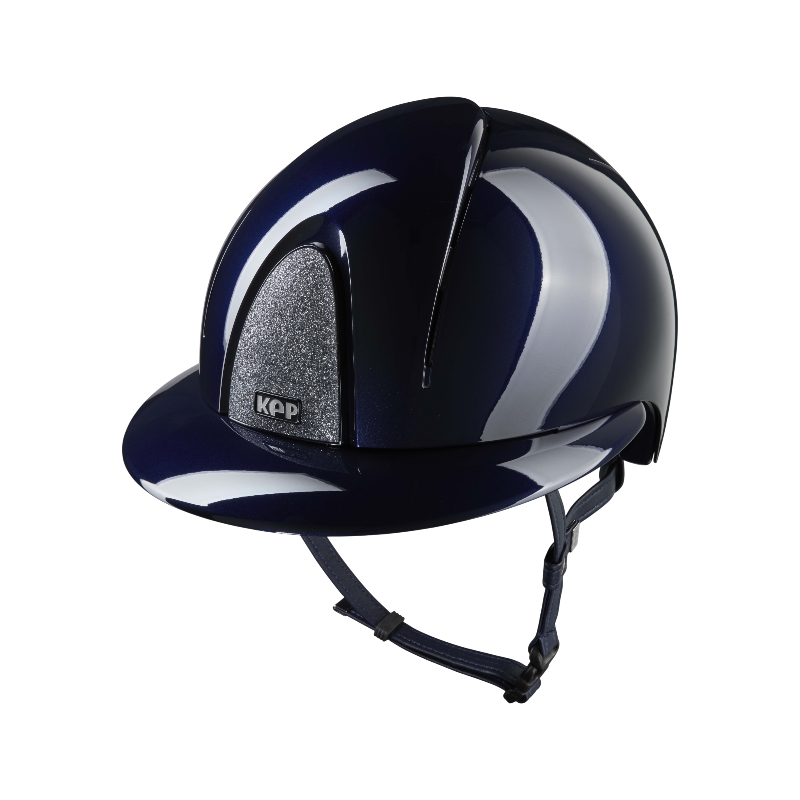 KEP - Casque d'équitation Smart Nova Metal Polish blue Star silver visière polo | - Ohlala