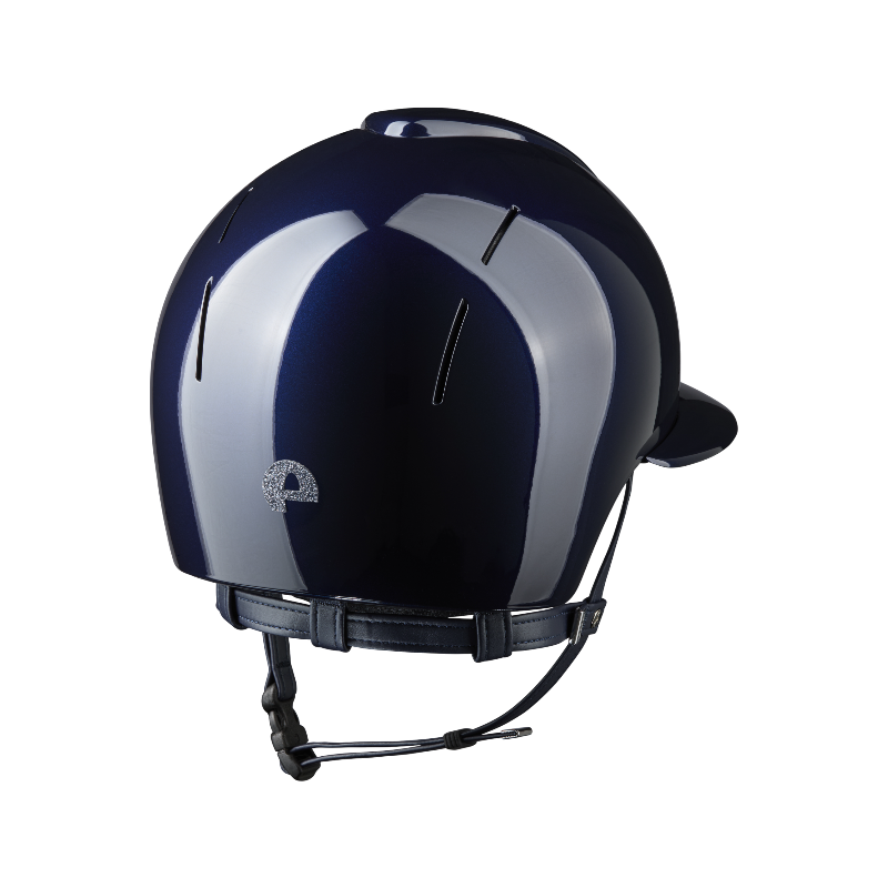 KEP - Casque d'équitation Smart Nova Metal Polish blue Star silver visière polo | - Ohlala