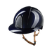 KEP - Casque d'équitation Smart Nova Metal Polish blue Star silver visière polo jugulaire beige | - Ohlala