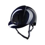KEP - Casque d'équitation Smart Nova Metal Polish blue visière standard | - Ohlala