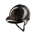KEP - Casque d'équitation Smart Nova Metal Polish marron Star marron visière polo | - Ohlala