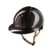 KEP - Casque d'équitation Smart Nova Metal Polish marron Star marron visière polo jugulaire beige | - Ohlala