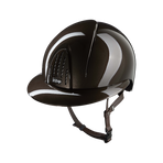 KEP - Casque d'équitation Smart Nova Metal Polish marron visière polo | - Ohlala