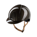 KEP - Casque d'équitation Smart Nova Metal Polish marron visière standard jugulaire beige | - Ohlala
