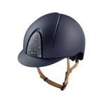 KEP - Casque d'équitation Smart Nova Textile Blue Star silver visière standard jugulaire beige | - Ohlala
