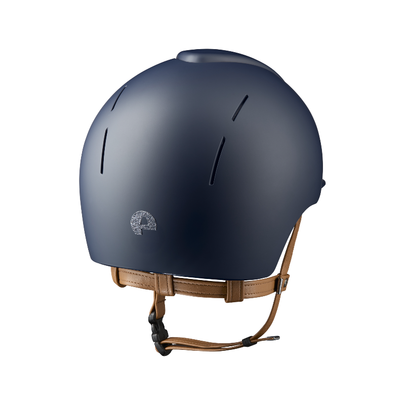 KEP - Casque d'équitation Smart Nova Textile Blue Star silver visière standard jugulaire beige | - Ohlala