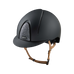 KEP - Casque d'équitation Smart Nova Textile black Star silver visière standard jugulaire beige | - Ohlala