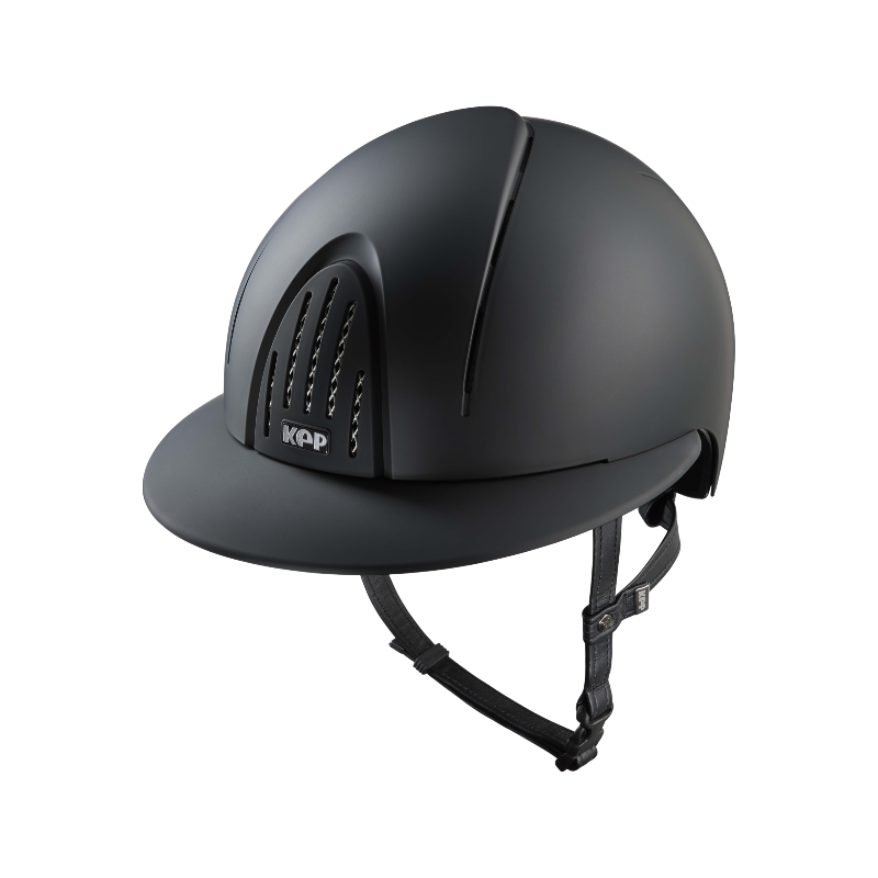 KEP - Casque d'équitation Smart Nova Textile black visière polo