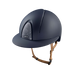 KEP - Casque d'équitation Smart Nova Textile blue Star silver visière polo jugulaire beige | - Ohlala