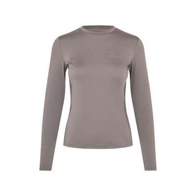 Kingsland - Baselayer manches longues femme KLLea O-Neck brown iron | - Ohlala