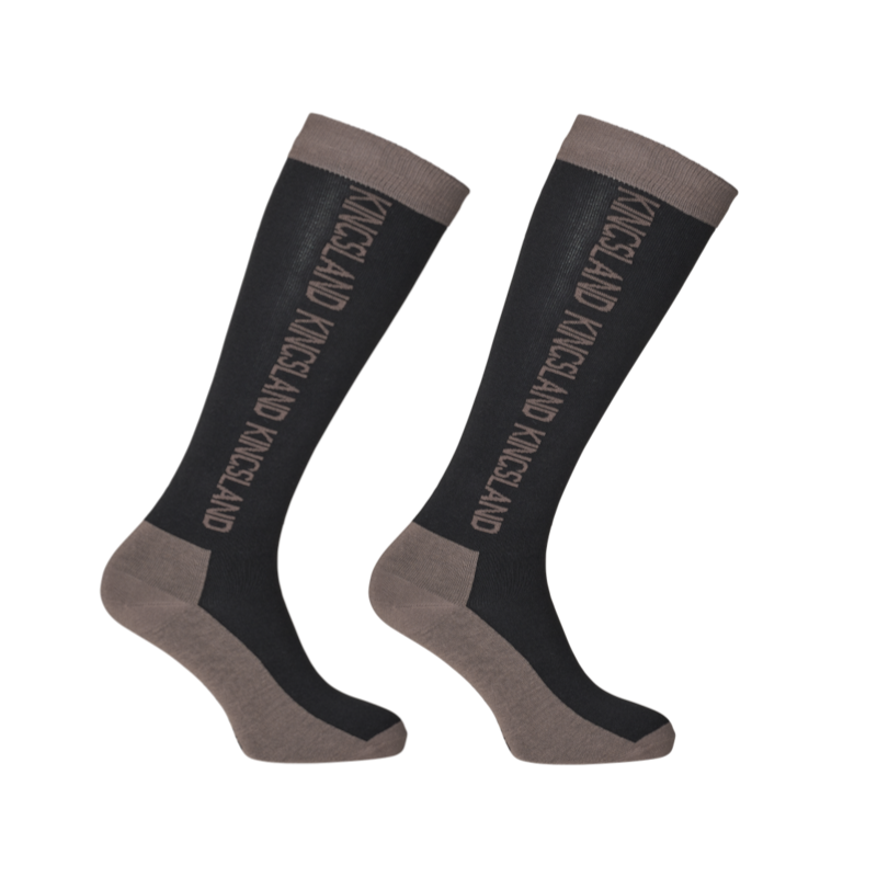 Kingsland - Chaussettes d'équitation KLAlly Coolmax noir