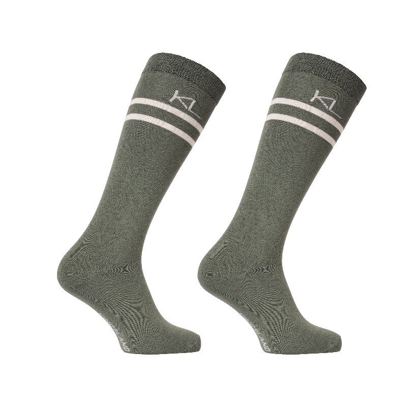 Kingsland - Chaussettes d'équitation KLLizette Coolmax green agave (x1) | - Ohlala