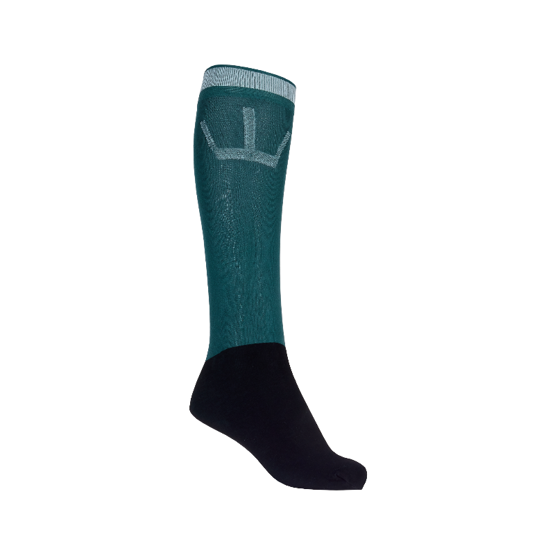 Kingsland - Chaussettes d'équitation KLNico marine/ green june bug x2