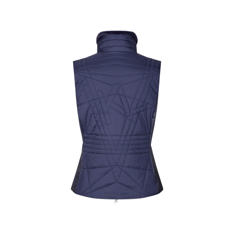 Kingsland - Doudoune d'équitation manches courtes femme KLAlba evening blue