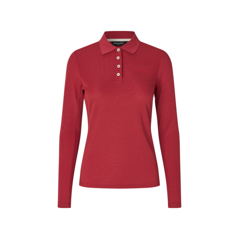 Kingsland - Polo manches longues femme KLAmy garnet