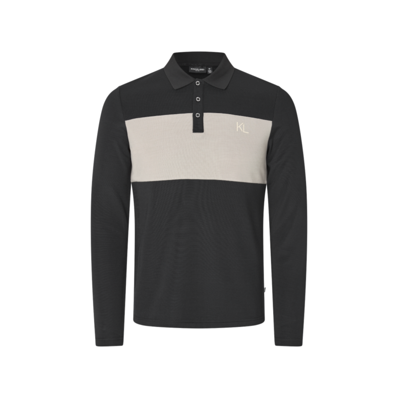 Kingsland - Polo manches longues homme KLAxel noir