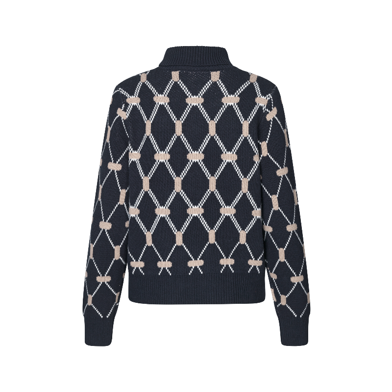 Kingsland - Pull-over manches longues femme tricot KLVy marine