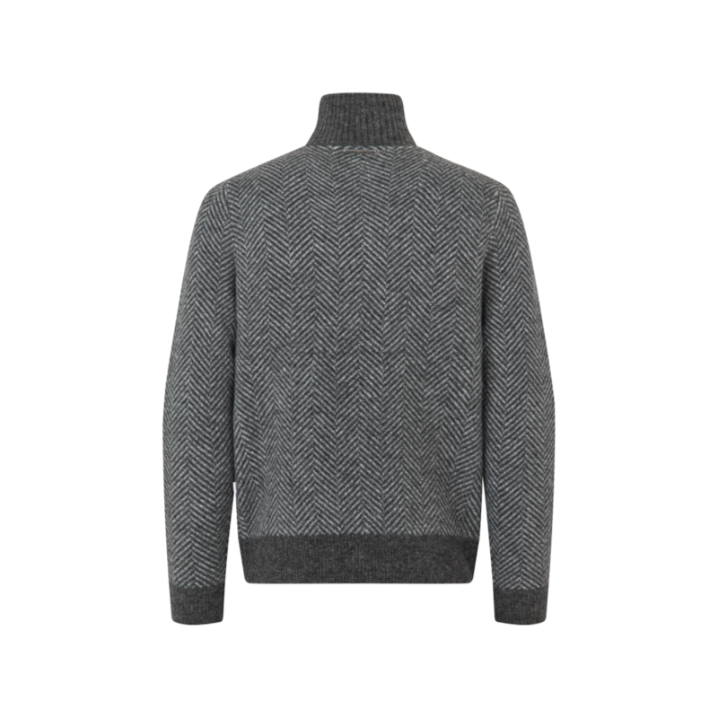 Kingsland - Pull à col zipé homme KLAndrew gris foncé