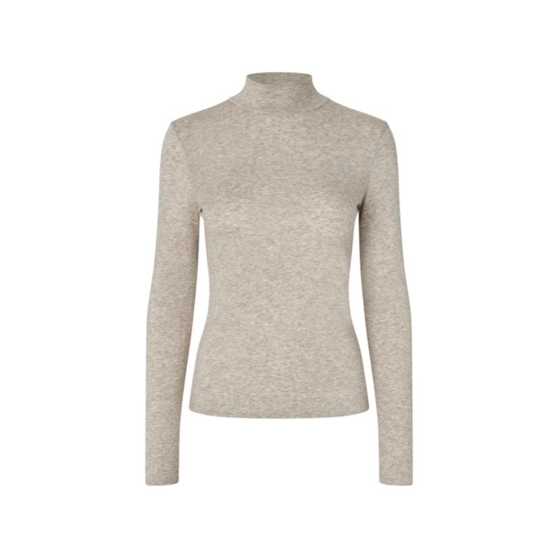Kingsland - Pull col roulé femme KLAbigail beige melange