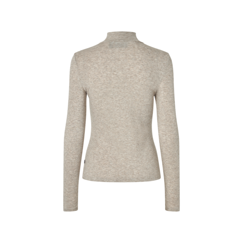 Kingsland - Pull col roulé femme KLAbigail beige melange