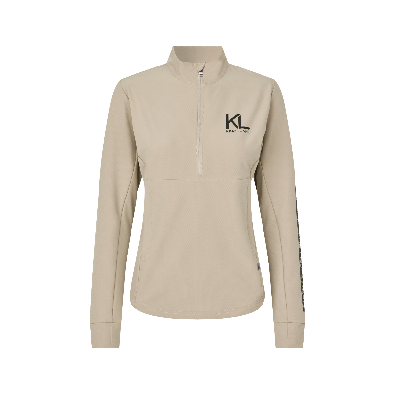 Kingsland - Pull polaire manches longues femme KLNessa beige cobblestone