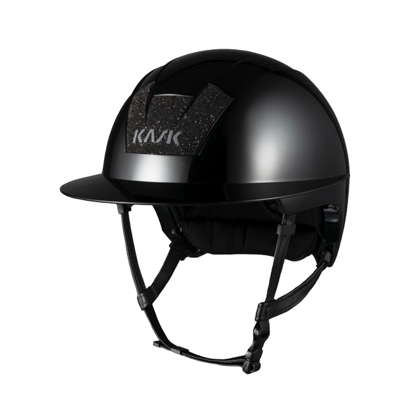 Kask - Casque d'équitation Kooki Lady Crystals Carpet noir shine | - Ohlala