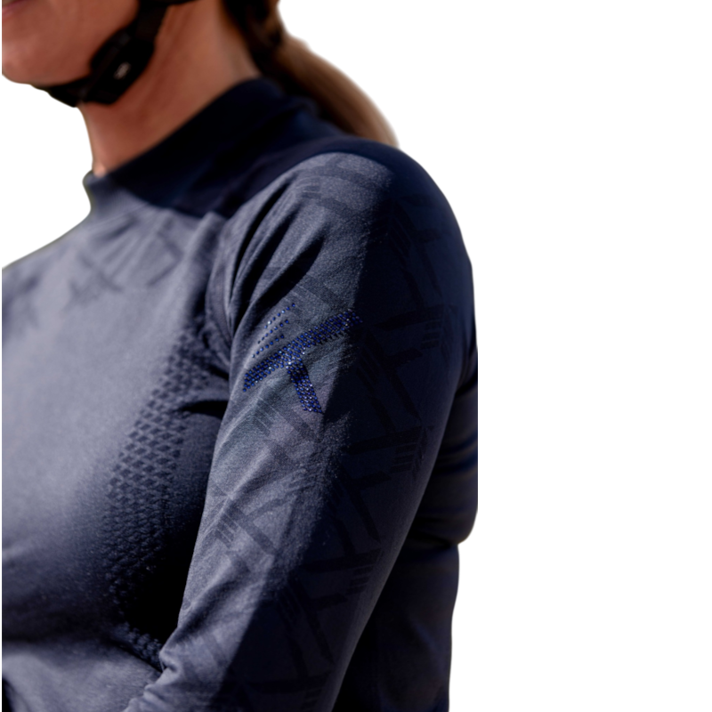 K By Equithème - Baselayer femme Seamless K-AGILITY marine