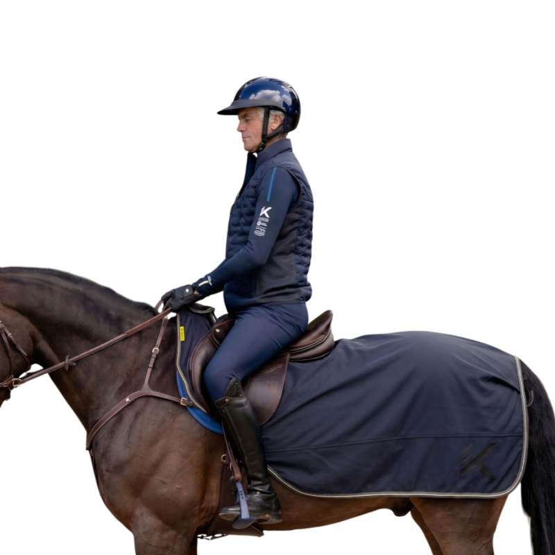 K By Equithème - Couvre-reins softshell K-EROS marine