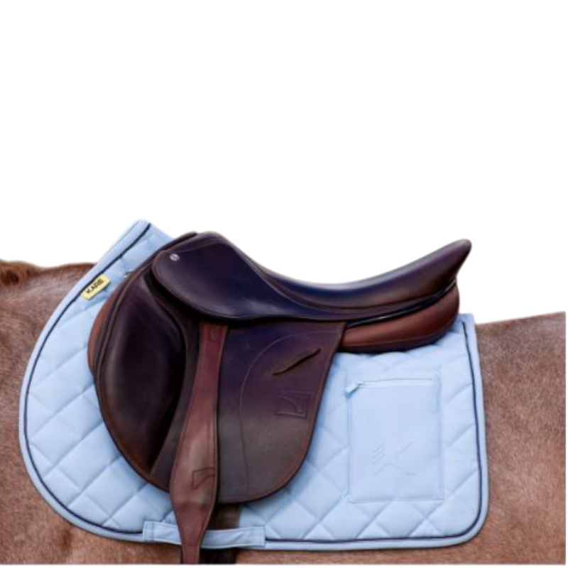 K By Equithème - Tapis de selle K-CESAR bleu ciel