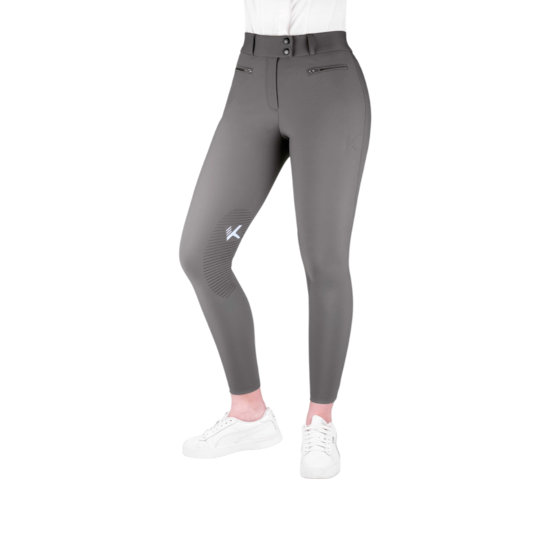 K By Equithème - Pantalon d’équitation femme K-EXPLORE anthracite