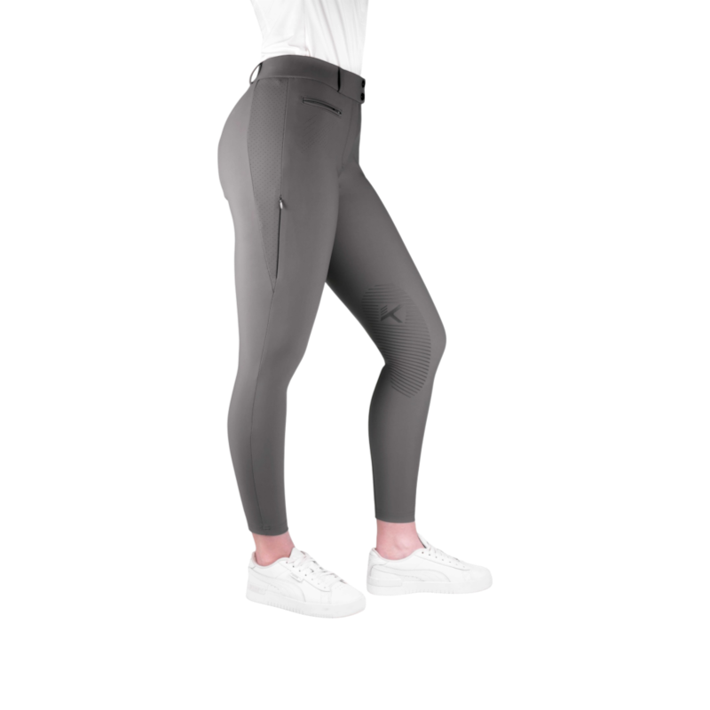 K By Equithème - Pantalon d’équitation femme K-EXPLORE anthracite
