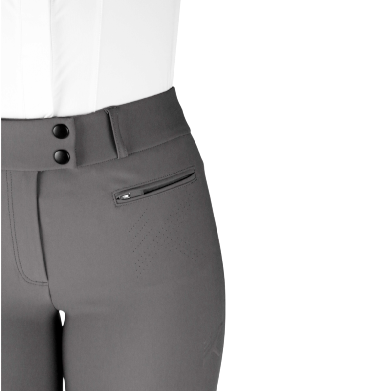 K By Equithème - Pantalon d’équitation femme K-EXPLORE anthracite