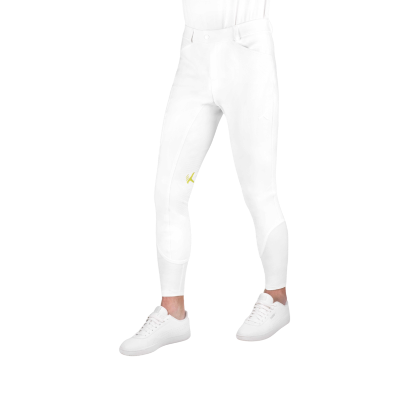 K By Equithème - Pantalon d’équitation homme K-TECHNIK blanc