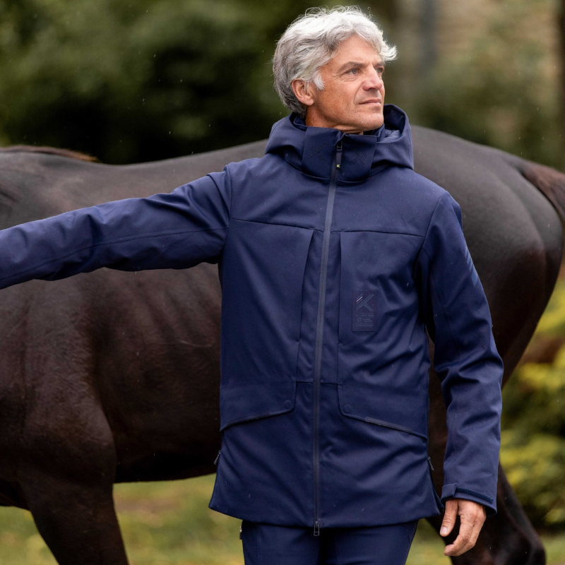 K By Equithème - Parka homme K-CONTROL marine