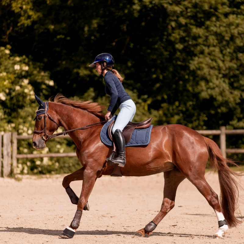 K By Equithème - Rênes en cuir et caoutchouc K-GRIP havane