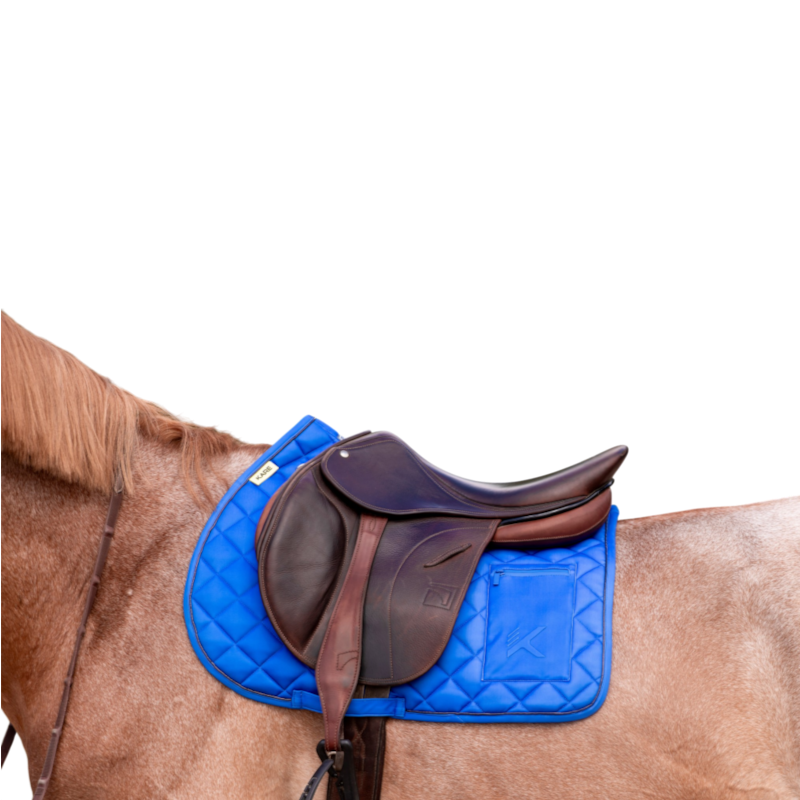 K By Equithème - Tapis de selle K-CESAR bleu roi