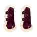 Kentucky Horsewear - Open beenbeschermers vegan schaapsvacht Bamboo Elastic bordeaux x2 | - Ohlala