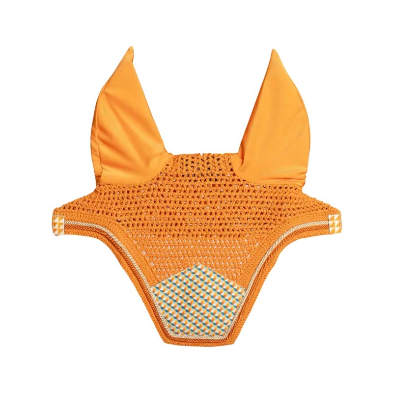 Kentucky Horsewear - Bonnet pour chevaux Wellington Velvet Printing cubes colorfull