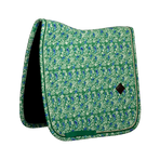 Kentucky Horsewear - Tapis de dressage Velvet Printing paisley garden vert/ marine | - Ohlala