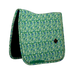 Kentucky Horsewear - Dressuurpad Velvet Printing paisley garden groen/marine | - Ohlala