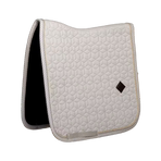 Kentucky Horsewear - Tapis de dressage Velvet Printing pied de poule gris/ blanc | - Ohlala