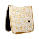 Kentucky Horsewear - Tapis de dressage Velvet Printing spring leaves whispers marron/ blanc | - Ohlala